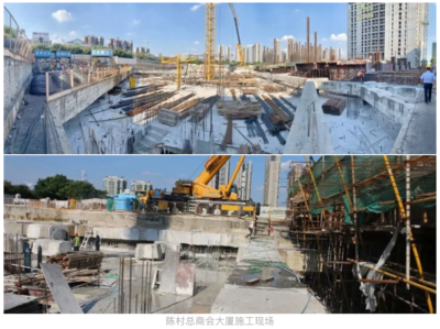 副会长单位奔朗新材料助力陈村地标性建筑建设